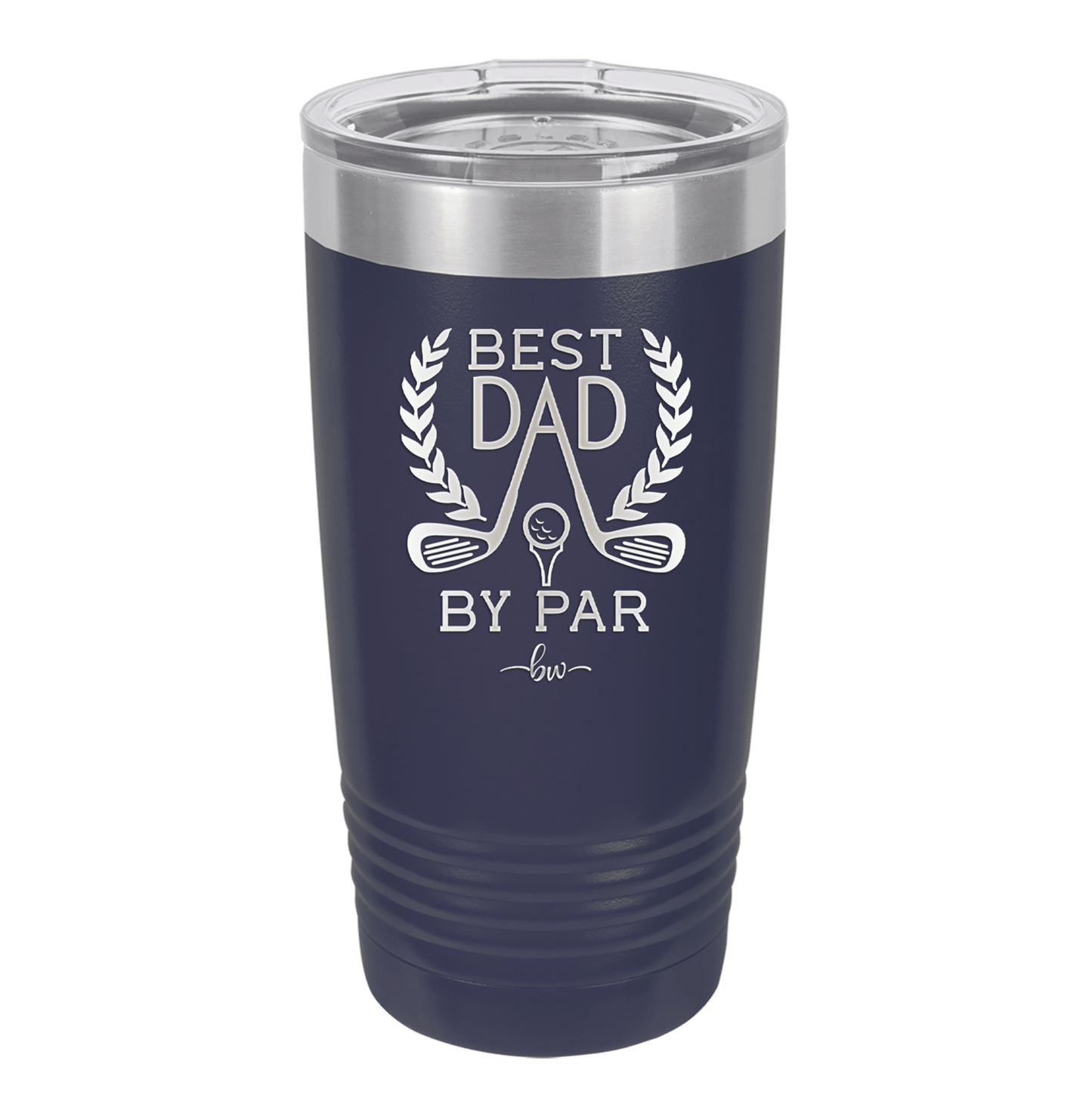 Best Dad by Par 3 Golf Dad - Laser Engraved Stainless Steel Drinkware - 1652 -