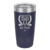 Best Dad by Par 3 Golf Dad - Laser Engraved Stainless Steel Drinkware - 1652 -