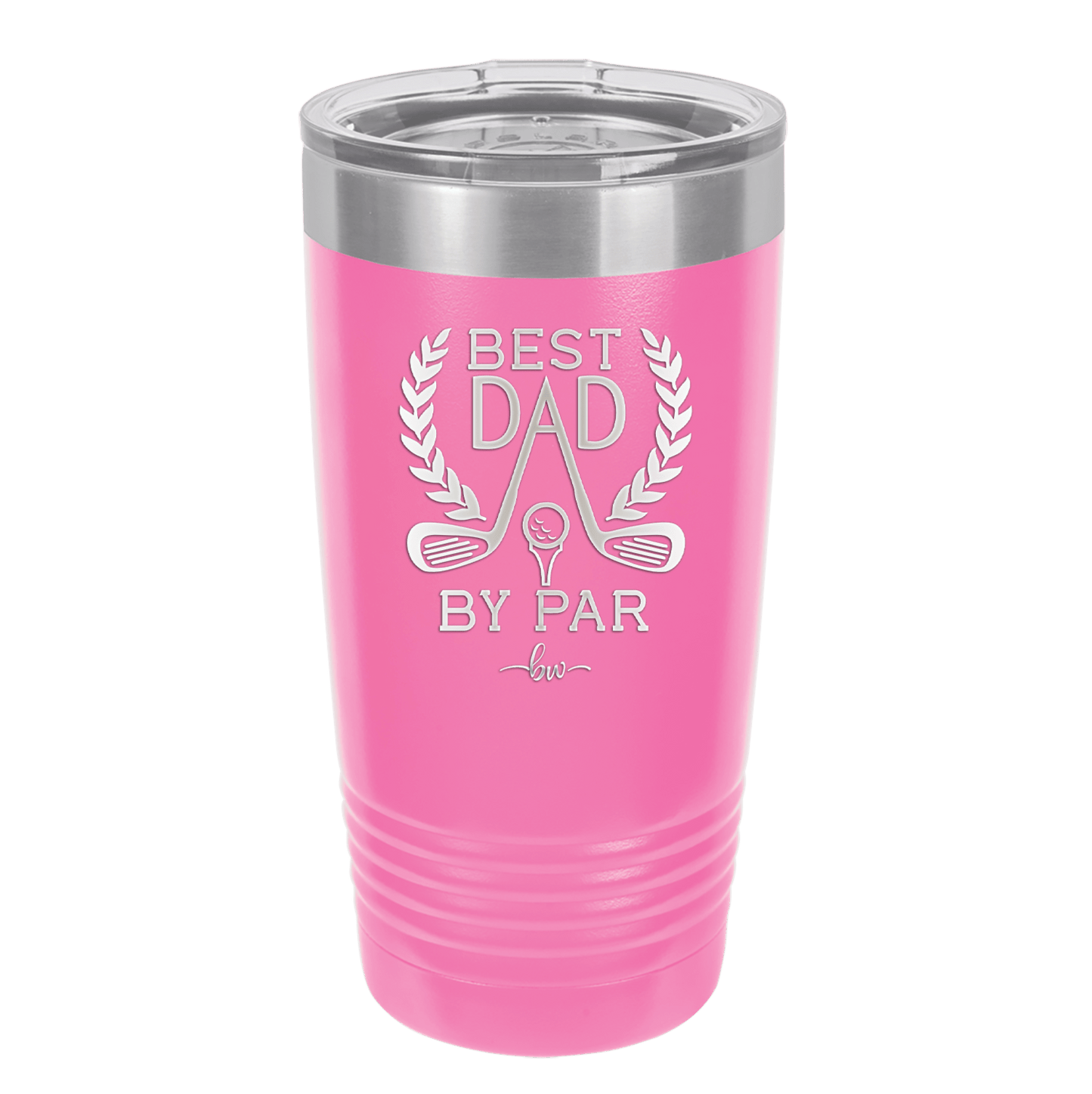 Best Dad by Par 3 Golf Dad - Laser Engraved Stainless Steel Drinkware - 1652 -