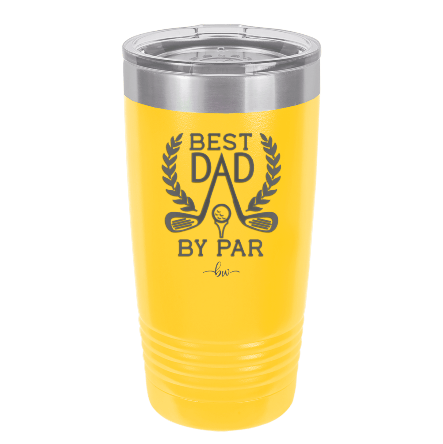 Best Dad by Par 3 Golf Dad - Laser Engraved Stainless Steel Drinkware - 1652 -