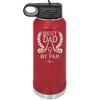 Best Dad by Par 3 Golf Dad - Laser Engraved Stainless Steel Drinkware - 1652 -