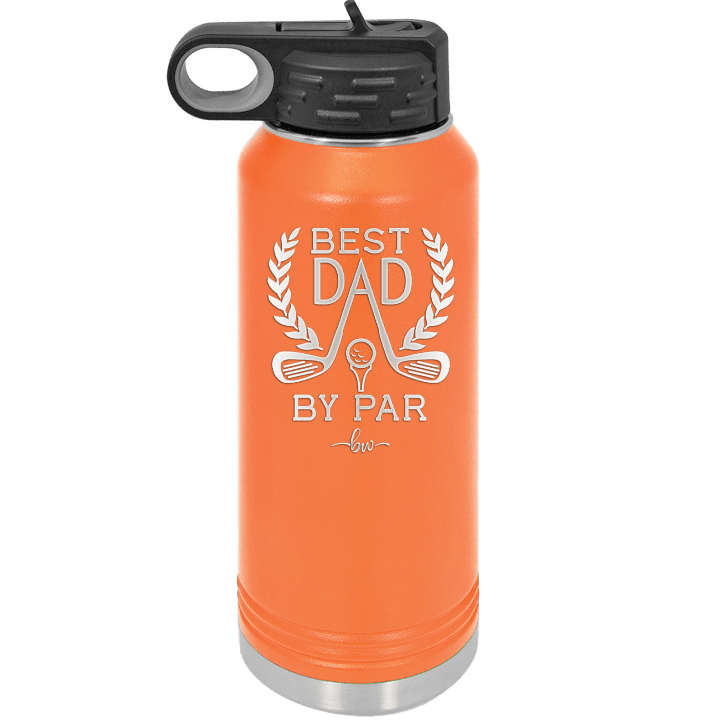 Best Dad by Par 3 Golf Dad - Laser Engraved Stainless Steel Drinkware - 1652 -