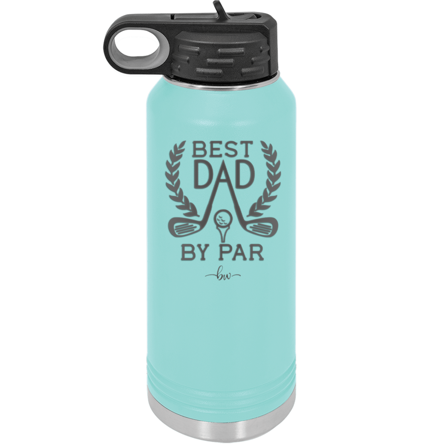 Best Dad by Par 3 Golf Dad - Laser Engraved Stainless Steel Drinkware - 1652 -
