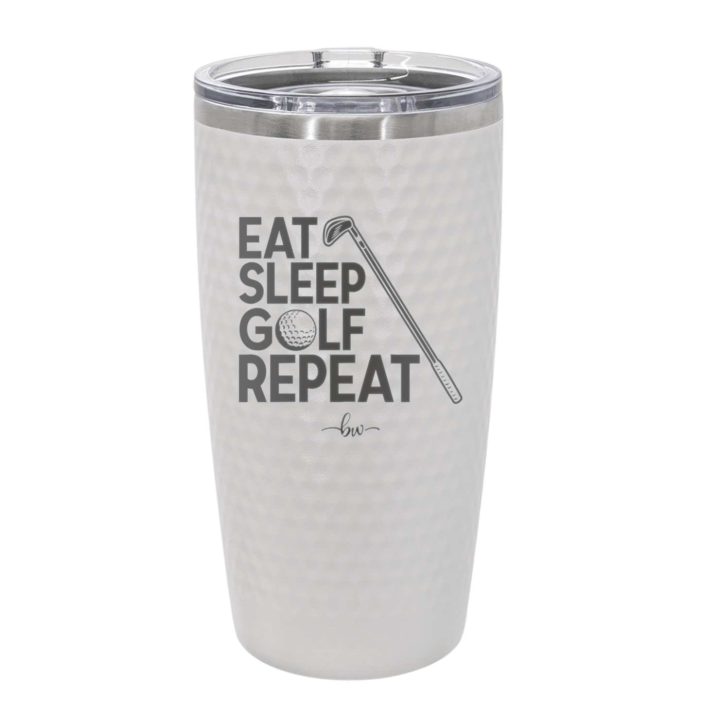Eat Sleep Golf Repeat 1 - Laser Engraved Stainless Steel Drinkware - 1656 -
