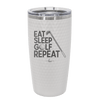 Eat Sleep Golf Repeat 1 - Laser Engraved Stainless Steel Drinkware - 1656 -