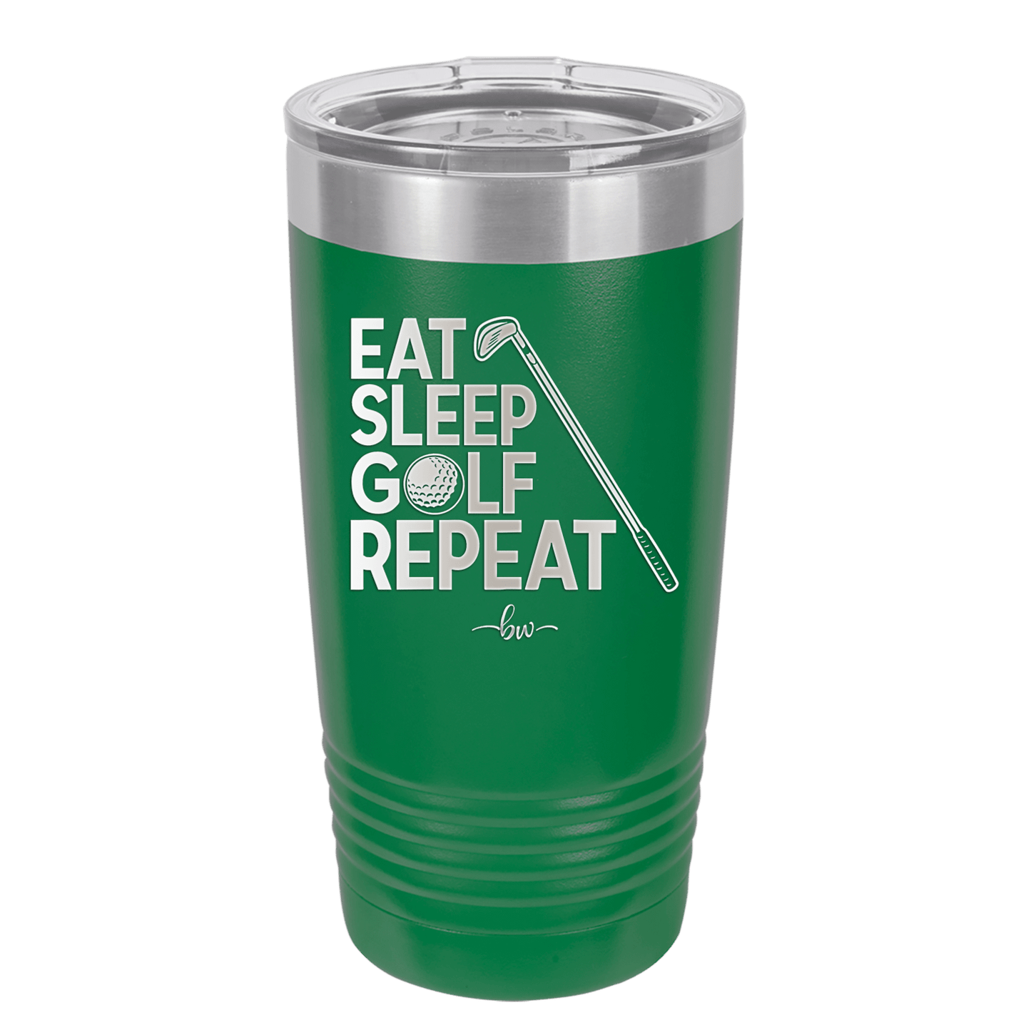 Eat Sleep Golf Repeat 1 - Laser Engraved Stainless Steel Drinkware - 1656 -