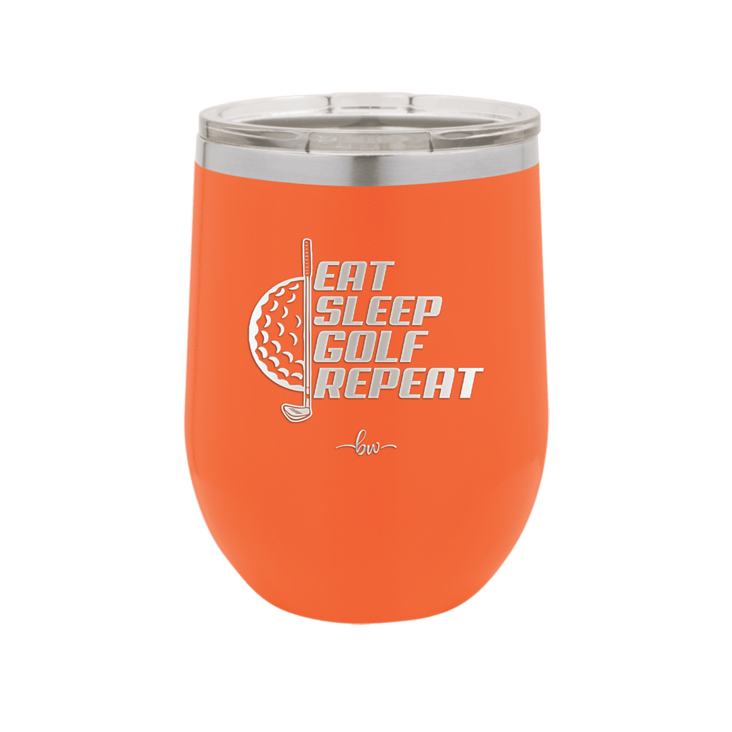 Eat Sleep Golf Repeat 2 - Laser Engraved Stainless Steel Drinkware - 1657 -