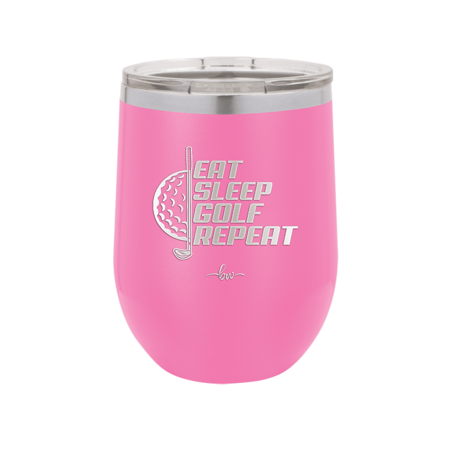 Eat Sleep Golf Repeat 2 - Laser Engraved Stainless Steel Drinkware - 1657 -