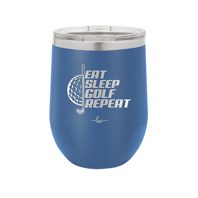 Eat Sleep Golf Repeat 2 - Laser Engraved Stainless Steel Drinkware - 1657 -