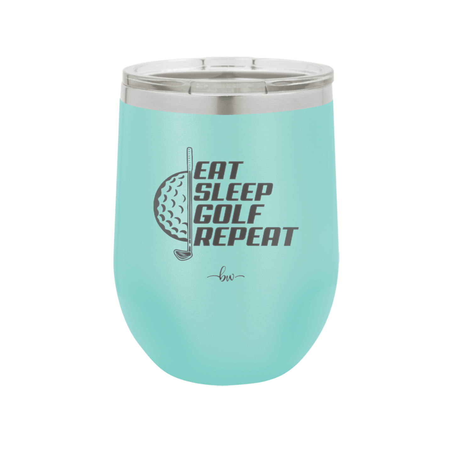 Eat Sleep Golf Repeat 2 - Laser Engraved Stainless Steel Drinkware - 1657 -