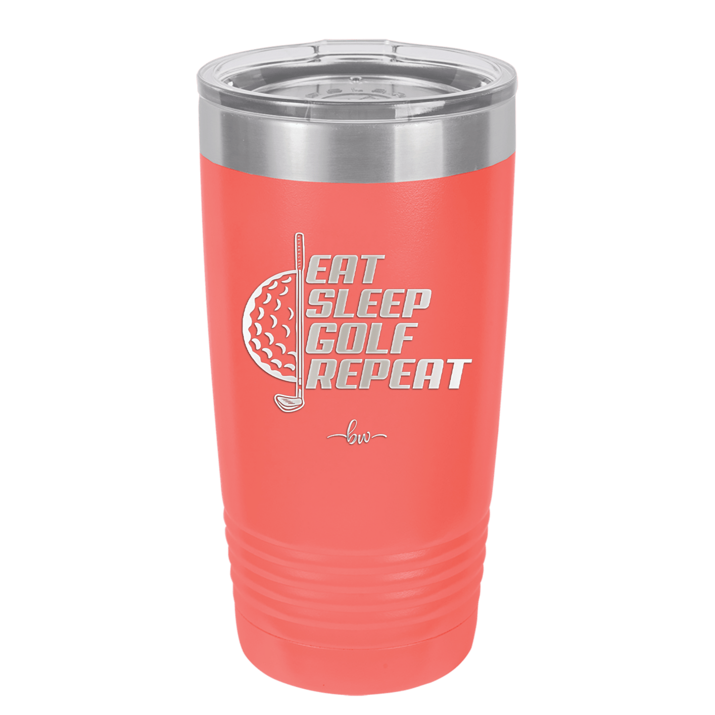 Eat Sleep Golf Repeat 2 - Laser Engraved Stainless Steel Drinkware - 1657 -