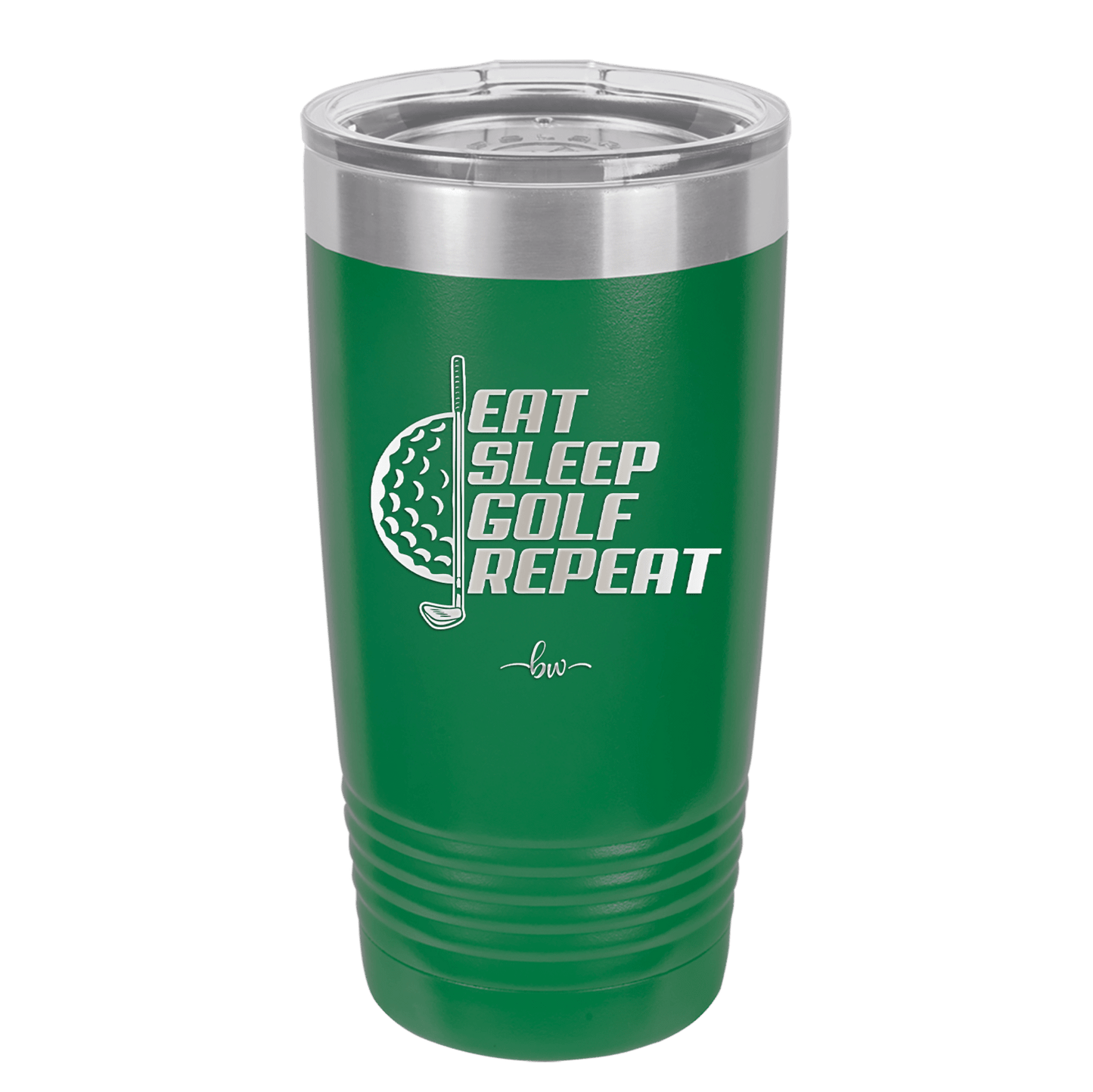 Eat Sleep Golf Repeat 2 - Laser Engraved Stainless Steel Drinkware - 1657 -