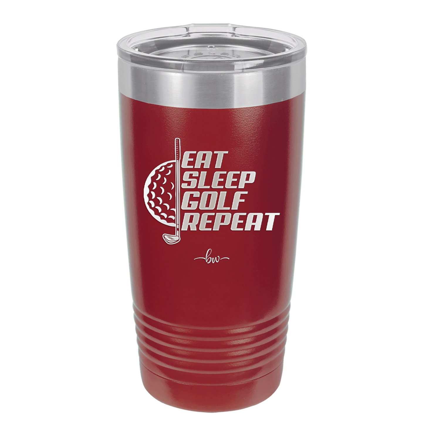 Eat Sleep Golf Repeat 2 - Laser Engraved Stainless Steel Drinkware - 1657 -