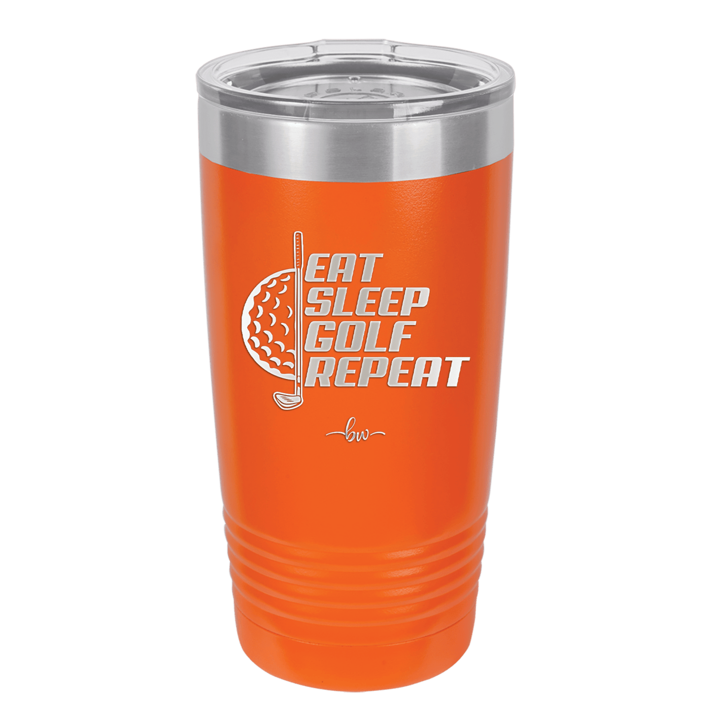 Eat Sleep Golf Repeat 2 - Laser Engraved Stainless Steel Drinkware - 1657 -