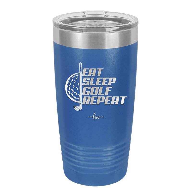 Eat Sleep Golf Repeat 2 - Laser Engraved Stainless Steel Drinkware - 1657 -