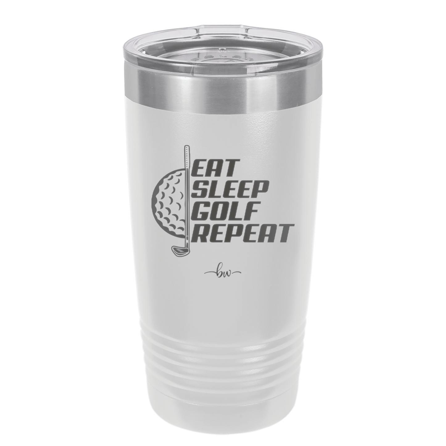 Eat Sleep Golf Repeat 2 - Laser Engraved Stainless Steel Drinkware - 1657 -