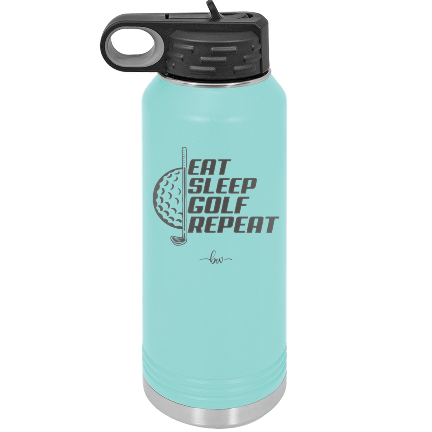Eat Sleep Golf Repeat 2 - Laser Engraved Stainless Steel Drinkware - 1657 -