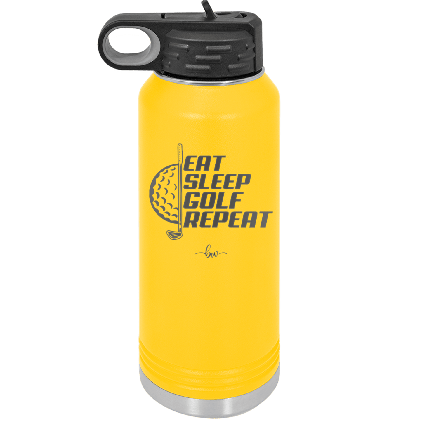 Eat Sleep Golf Repeat 2 - Laser Engraved Stainless Steel Drinkware - 1657 -