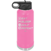Eat Sleep Golf Repeat 3 - Laser Engraved Stainless Steel Drinkware - 1658 -