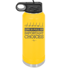Life is Full of Important Choices Golf Clubs - Laser Engraved Stainless Steel Drinkware - 1661 -