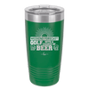 Weekend Forecast Golf with a Chance of Beer 1 - Laser Engraved Stainless Steel Drinkware - 1665 -