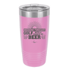 Weekend Forecast Golf with a Chance of Beer 1 - Laser Engraved Stainless Steel Drinkware - 1665 -