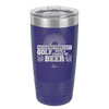 Weekend Forecast Golf with a Chance of Beer 1 - Laser Engraved Stainless Steel Drinkware - 1665 -