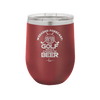 Weekend Forecast Golf with a Chance of Beer 2 - Laser Engraved Stainless Steel Drinkware - 1666 -