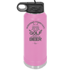 Weekend Forecast Golf with a Chance of Beer 2 - Laser Engraved Stainless Steel Drinkware - 1666 -