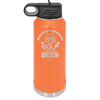Weekend Forecast Golf with a Chance of Beer 2 - Laser Engraved Stainless Steel Drinkware - 1666 -