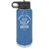 Weekend Forecast Golf with a Chance of Beer 2 - Laser Engraved Stainless Steel Drinkware - 1666 -