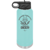 Weekend Forecast Golf with a Chance of Beer 2 - Laser Engraved Stainless Steel Drinkware - 1666 -
