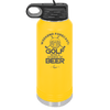 Weekend Forecast Golf with a Chance of Beer 2 - Laser Engraved Stainless Steel Drinkware - 1666 -