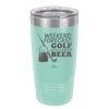 Weekend Forecast Golf with a Chance of Beer 3 - Laser Engraved Stainless Steel Drinkware - 1667 -