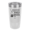Weekend Forecast Golf with a Chance of Beer 3 - Laser Engraved Stainless Steel Drinkware - 1667 -