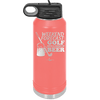 Weekend Forecast Golf with a Chance of Beer 3 - Laser Engraved Stainless Steel Drinkware - 1667 -