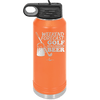 Weekend Forecast Golf with a Chance of Beer 3 - Laser Engraved Stainless Steel Drinkware - 1667 -
