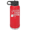 Weekend Forecast Golf with a Chance of Beer 3 - Laser Engraved Stainless Steel Drinkware - 1667 -