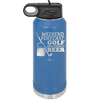Weekend Forecast Golf with a Chance of Beer 3 - Laser Engraved Stainless Steel Drinkware - 1667 -