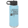 Weekend Forecast Golf with a Chance of Beer 3 - Laser Engraved Stainless Steel Drinkware - 1667 -