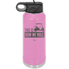 This is How We Roll Golf Cart 3 - Laser Engraved Stainless Steel Drinkware - 1670 -