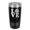 LOVE with Golf Ball - Laser Engraved Stainless Steel Drinkware - 1671 -