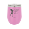 Queen of the Green Woman Golf 1 - Laser Engraved Stainless Steel Drinkware - 1672 -