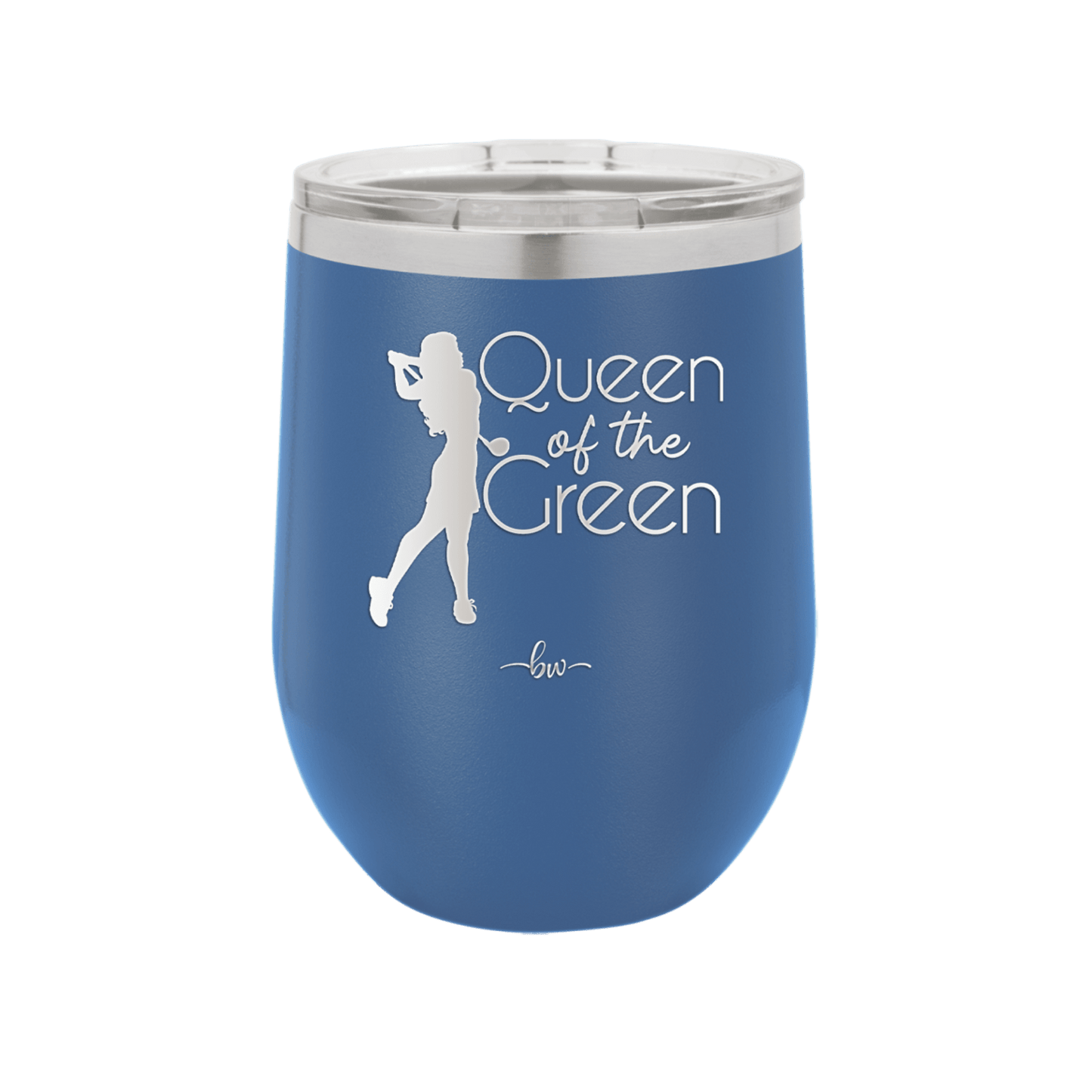 Queen of the Green Woman Golf 1 - Laser Engraved Stainless Steel Drinkware - 1672 -