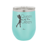 Queen of the Green Woman Golf 1 - Laser Engraved Stainless Steel Drinkware - 1672 -