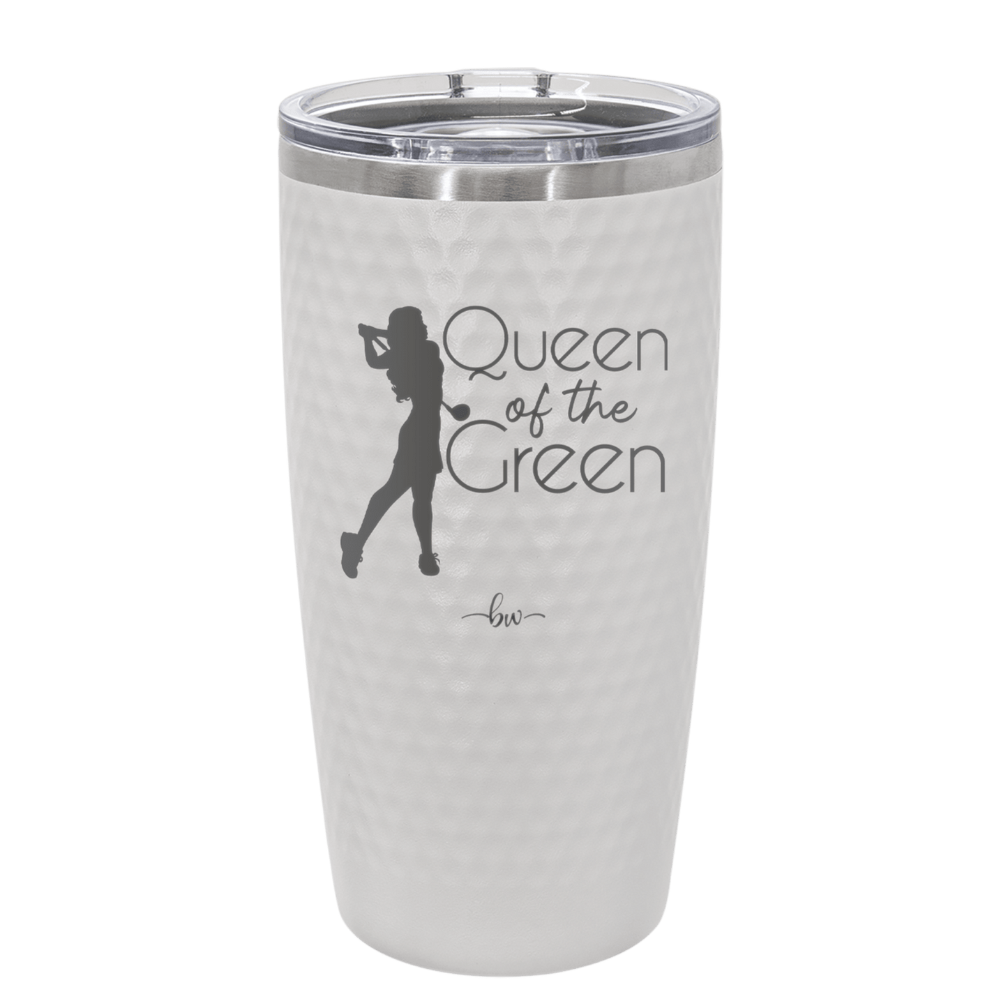 Queen of the Green Woman Golf 1 - Laser Engraved Stainless Steel Drinkware - 1672 -