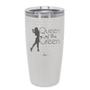 Queen of the Green Woman Golf 1 - Laser Engraved Stainless Steel Drinkware - 1672 -