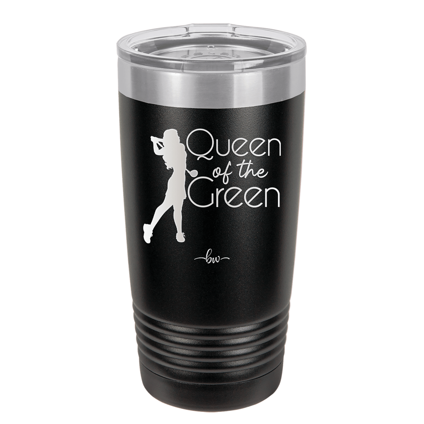 Queen of the Green Woman Golf 1 - Laser Engraved Stainless Steel Drinkware - 1672 -
