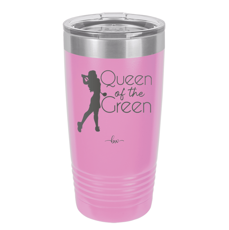 Queen of the Green Woman Golf 1 - Laser Engraved Stainless Steel Drinkware - 1672 -