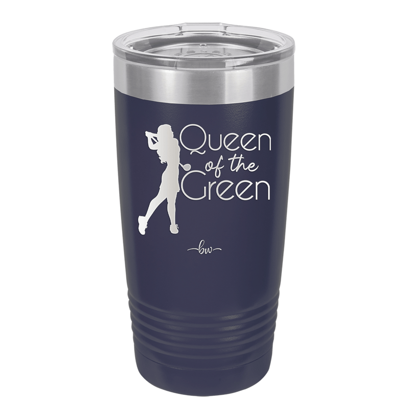 Queen of the Green Woman Golf 1 - Laser Engraved Stainless Steel Drinkware - 1672 -